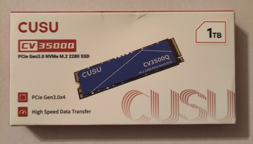 Cusu nvme ssd 1tb pcie - m.2, 3.0
