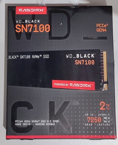 2tb sandisk black sn7100 - wd,