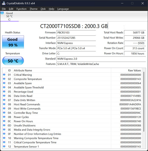 Crucial t710 2tb - t710, 5
