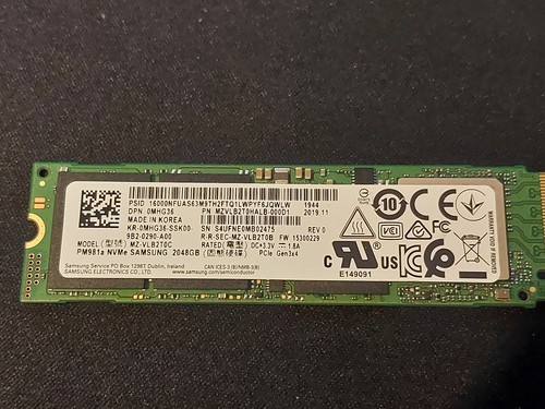 2tb nvme samsung - nvme, pm981