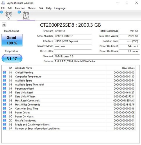 Crucial 2tb pcie - crucial, gen3