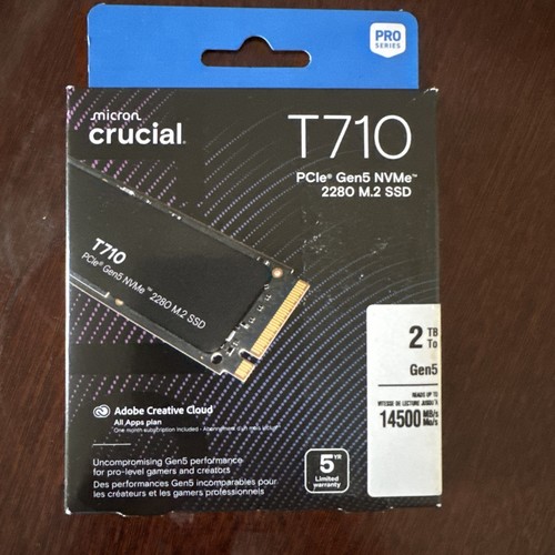 Crucial t710 2tb nvme pcie5 - crucial,
