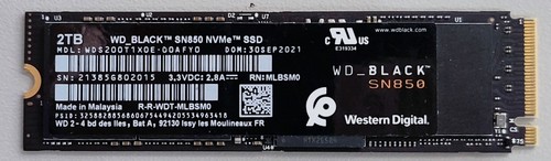 2tb black sn850 ssd nvme - black,