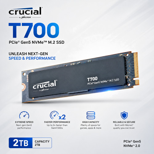 Crucial t700 2tb - t700, m.2