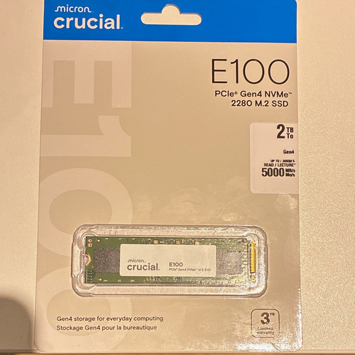 Crucial e100 2tb - e100, nvme