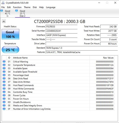 Crucial 2tb pcie gen3 - p2,