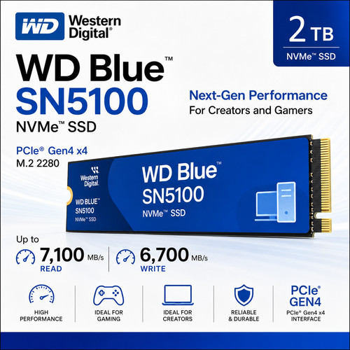 Blue sn5100 2tb nvme - blue,