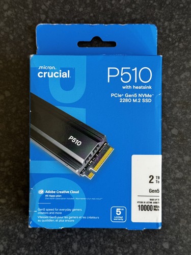 Crucial p510 2tb gen5 nvme - p510, m.2