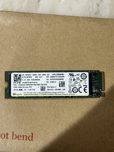 Hynix pc801 2tb - nvme, ssd