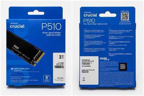 Crucial p510 2tb ssd - nvme, m.2