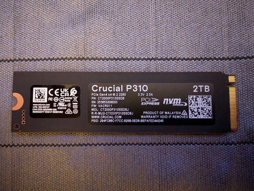 Crucial p310 2tb ssd pcie - 2tb, m.2