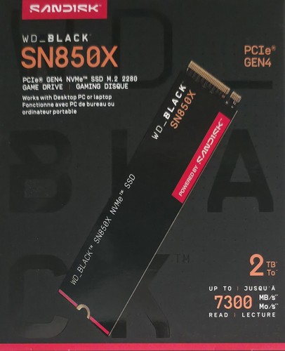 Black sn850x 2tb nvme 2 - black,