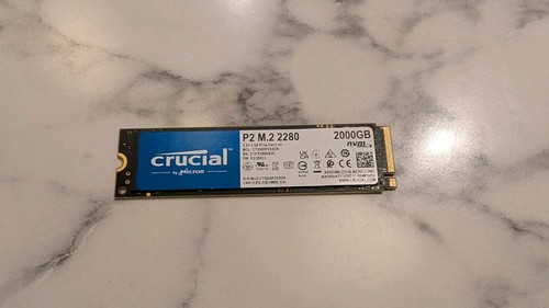 Crucial 2tb ssd 100 - p2, 100%