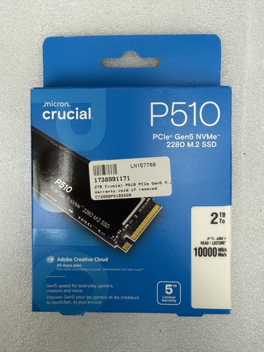 New sealed crucial - new, p510