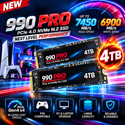 New 990 pro nvme ssd - new,