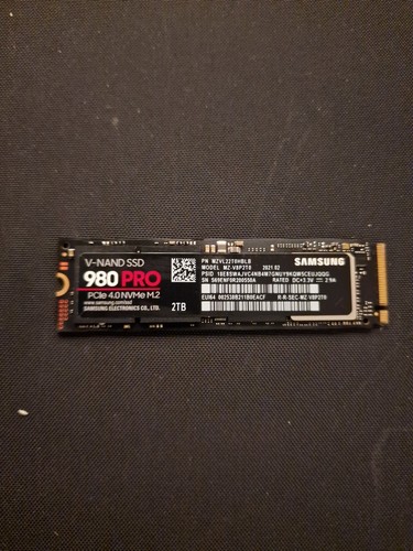 Samsung 980 pro - 2tb, nvme